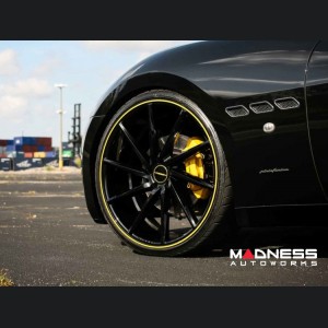 Maserati GranTurismo Custom Wheels - VPS-305T by Vossen -  Black / Yellow