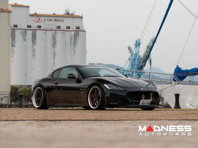 Maserati GranTurismo Custom Wheels - VWS-3 by Vossen - Satin Black/ Matte Silver Barrel