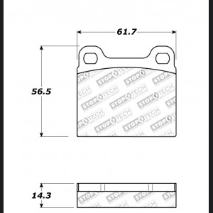 Maserati Spyder Brake Pads - Rear - StopTech - Street Touring - '86-'91