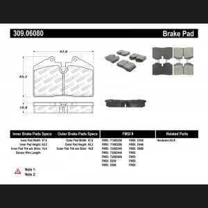 Maserati Spyder Brake Pads - Rear - StopTech - Sport - '05-'06