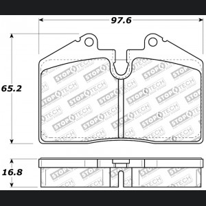 Maserati Spyder Brake Pads - Rear - StopTech - Sport - '05-'06