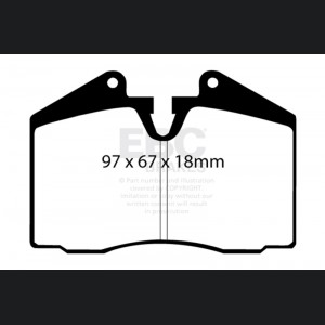 Maserati Spyder Brake Pads - Front + Rear Set - EBC - Yellowstuff - '02-'07