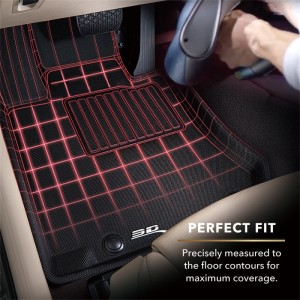 Maserati Levante Floor Liners - All Weather - ACE Kagu - Front - Black - 2017-2018