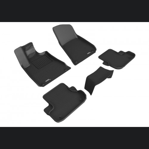 Maserati Ghibli Floor Liners - All Weather - ACE Kagu - Combo - Black - RWD - 2013-2018