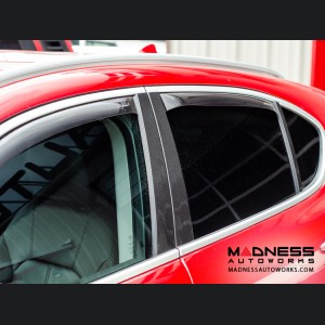 Maserati Grecale Exterior Door Pillars - Carbon Fiber - 6pc Set