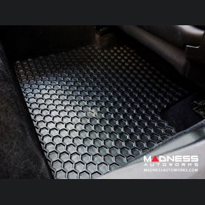 Maserati Grecale Floor Mat Set - All Weather Rubber Front/ Rear 4 Piece Set - Black 