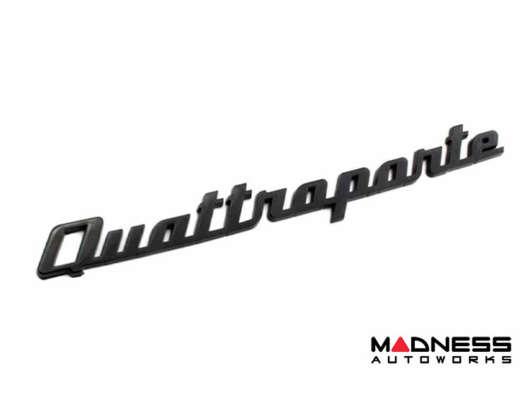 Maserati Custom Emblem - Quattroporte - Gloss Black Finish
