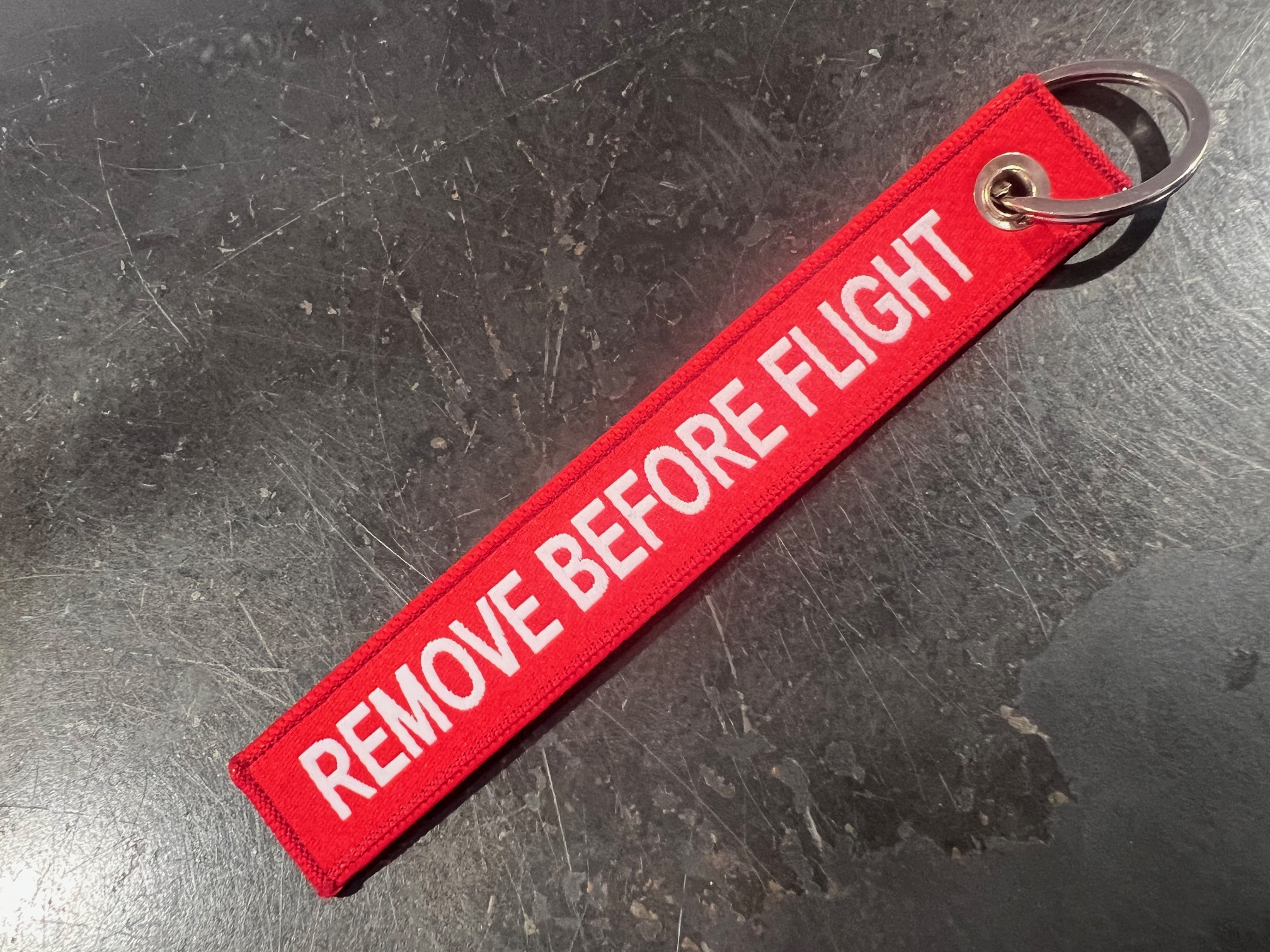 Key Tag - REMOVE BEFORE FLIGHT