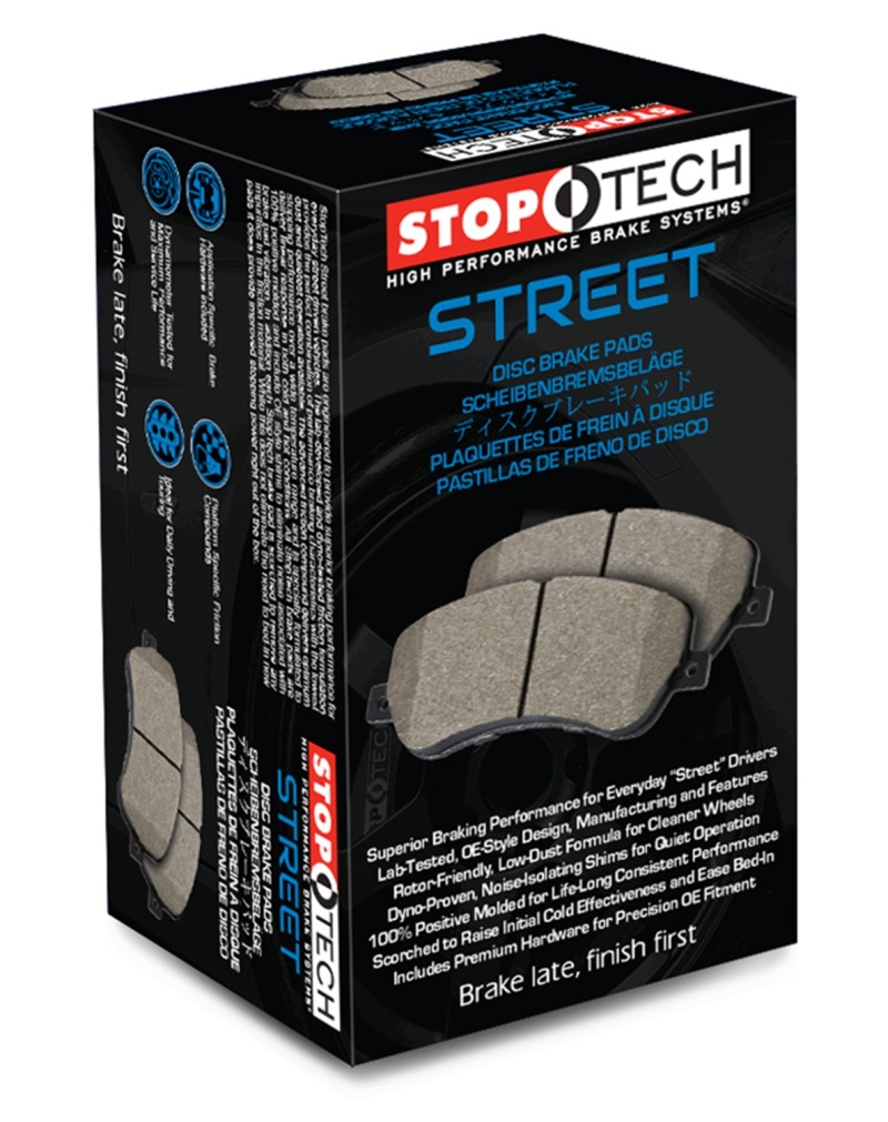 Maserati Spyder Brake Pads - Rear - StopTech - Street Touring - '86-'91